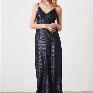 Adrianna Papell  Weddington Way Maxi Dress 90’s vintage beaded Y2K feminine prom